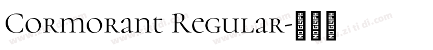 Cormorant Regular字体转换